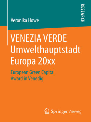 VENEZIA VERDE Umwelthauptstadt Europa 20xx - ebook